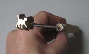 ネコのミニ焼印